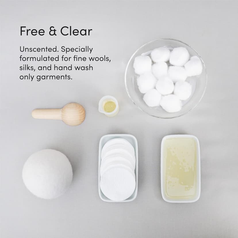 Dirty Labs Hand Wash and Delicates | Scent Free | 32 Loads (8.6 fl oz) | Bio Enzyme Liquid Laundry Detergent | For Fine Silks, Wools, Handwash Garments | Hyper-Concentrated | Non Toxic, Biodegradable | Stain & Odor Removal