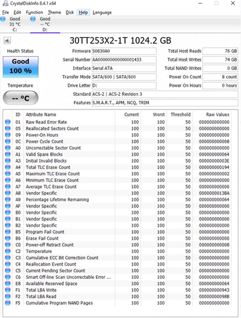 Timetec 1TB SSD 3D NAND SATA III 6Gb/s 2.5 Inch 7mm (0.28") Read Speed Up to 550 MB/s SLC Cache Performance Boost Internal Solid State Drive for PC Computer Desktop and Laptop (1TB)