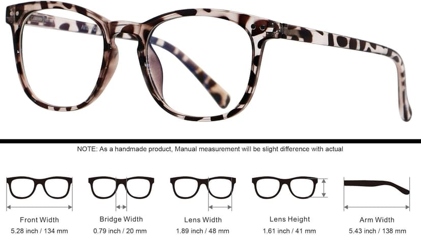 ANDWOOD Blue Light Blocking Glasses Women Men Computer Small Face Clear Bluelight Blocker Eyeglasses Frame