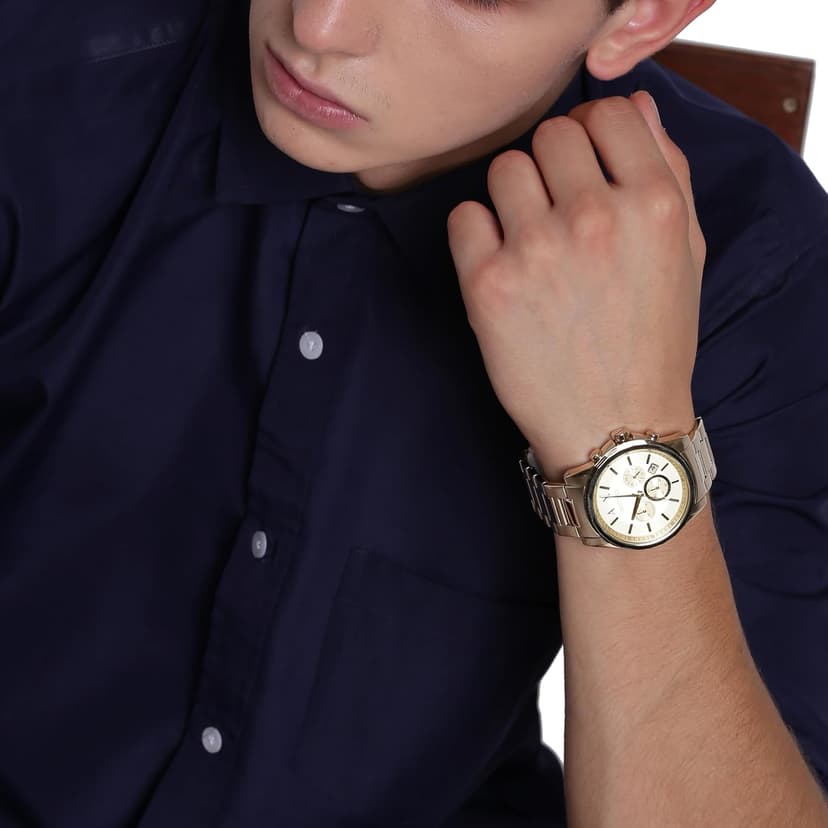 Armani Exchange AX Chronograph Watch for Men with Leather, Stainless Steel or Silicone Band