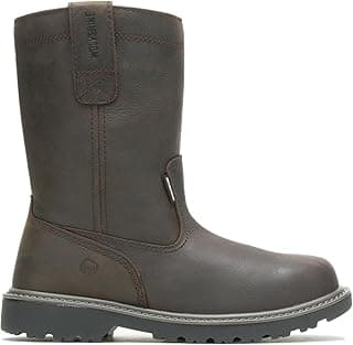 Wolverine Men's Floorhand Waterproof 10" Soft Toe Work Boot, Dark Brown, 11 M US
