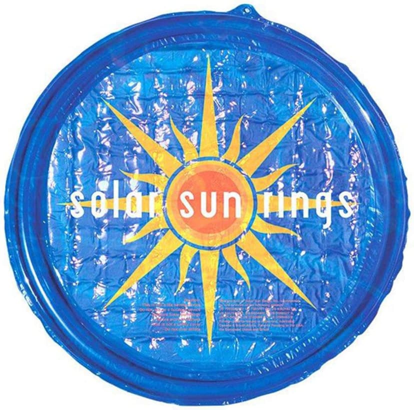 Solar Sun Rings UV Resistant Above Ground Inground Swimming Pool Hot Tub Spa Heating Accessory Circular Heater Solar Cover, Blue (3 Pack)