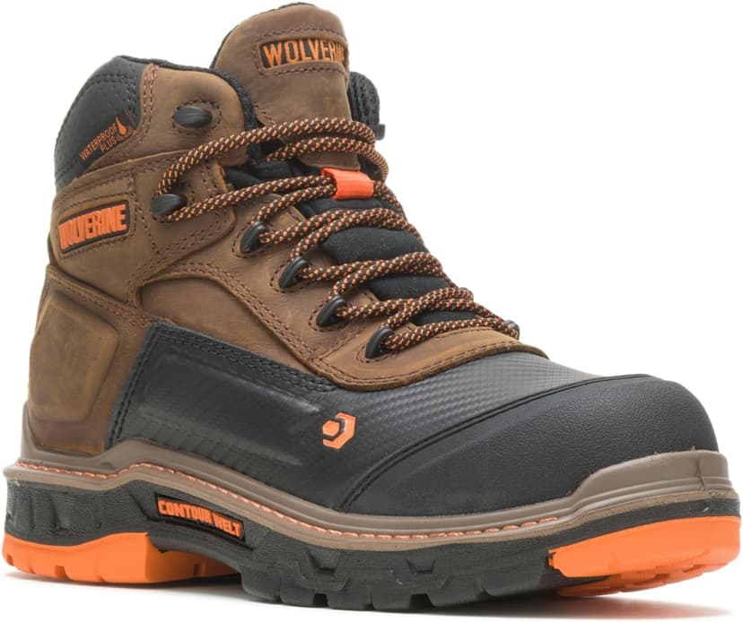 Wolverine Men's Overpass Composite Toe Waterproof Work Boots