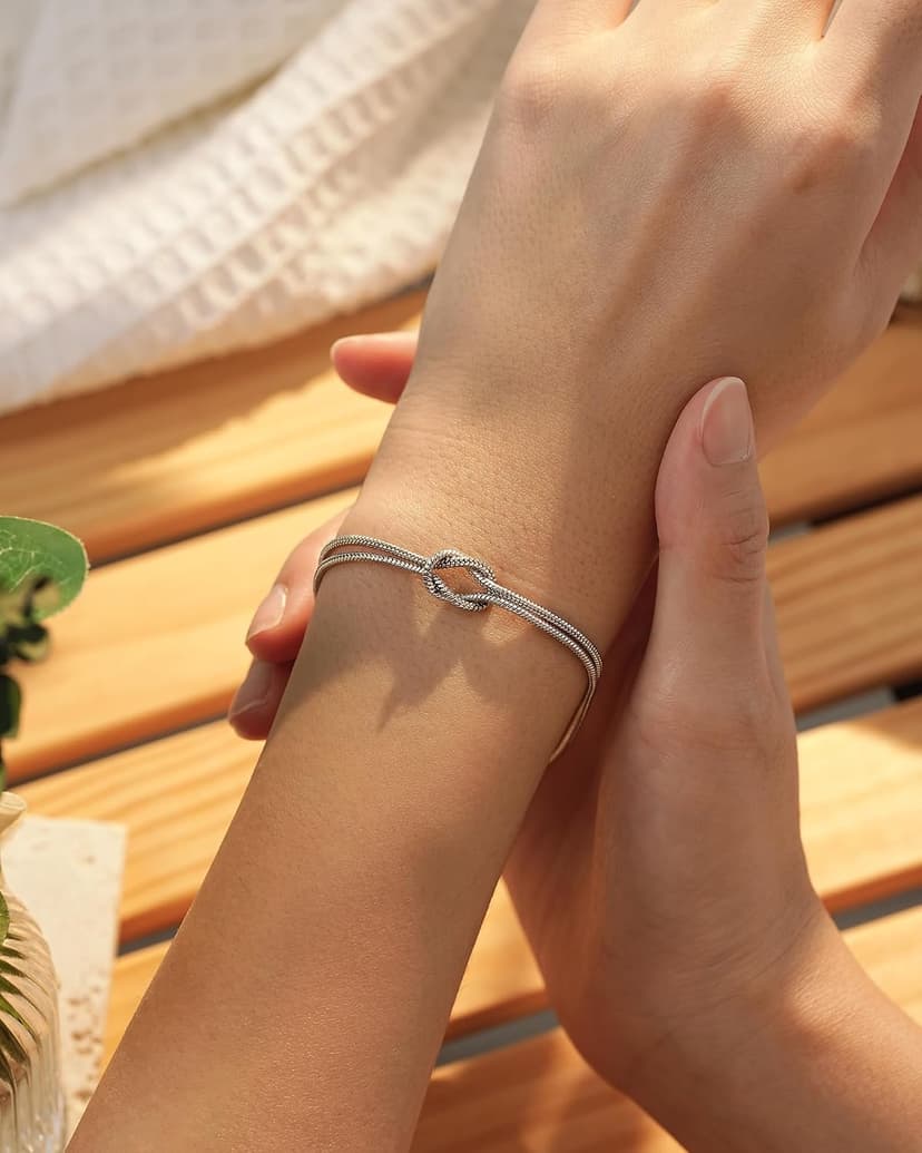 Friend Christmas Birthday Galentines Mothers Day Valentines Jewelry Friendship Gifts for Women Bff Bestie Tarsus Love Knot Friendship Bracelets, Best Friend Jewelry Gifts for Women B0DJSCL84N