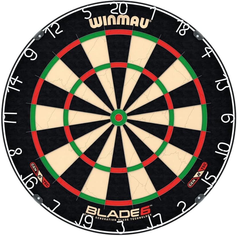 WINMAU Dart Board - Blade 6 Dartboard | Blade 6 Bundle - Professional PDC Darts Board with Official Tournament Specifications for Darts Enthusiasts