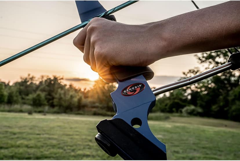 Genesis Archery Original Lightweight Compound Bow with Adjustable Aluminum Riser, 15"-30" Draw Length, 10-20 lb Draw Weight, for Kids and Adults, All Skill Levels