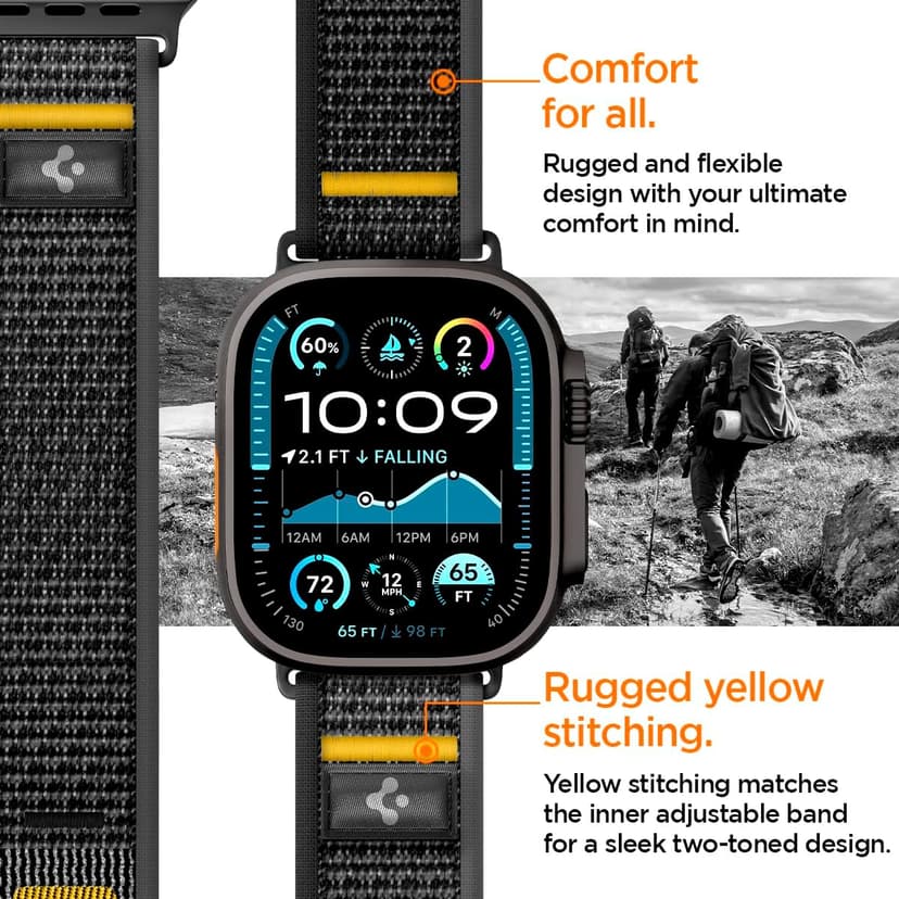 Spigen for Apple Watch Band, Athlex Air Compatible with Ultra 3/2/1 49mm, Series 11/10 46mm, 9/8/7 45mm, SE3/SE2/SE/6/5/4 44mm, 3/2/1 42mm