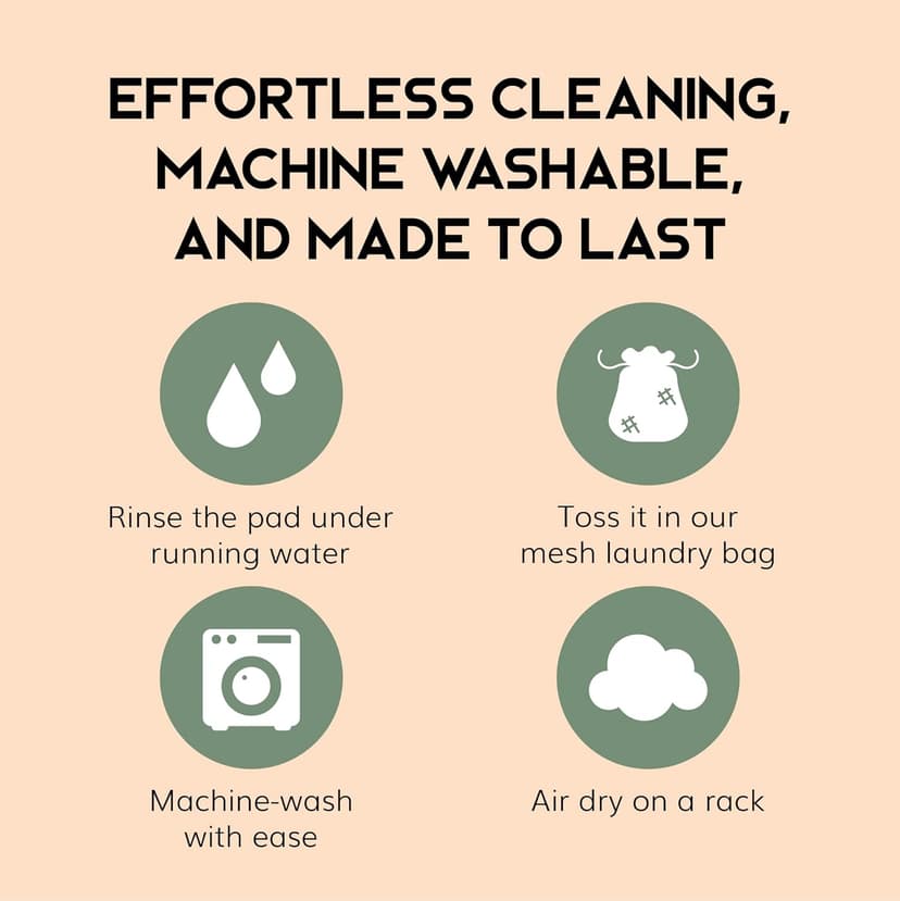 Greenzla Reusable Makeup Remover Pads (20 Pack) Washable Laundry Bag & Round Box for Storage, Reusable Bamboo Cotton Rounds for All Skin Types