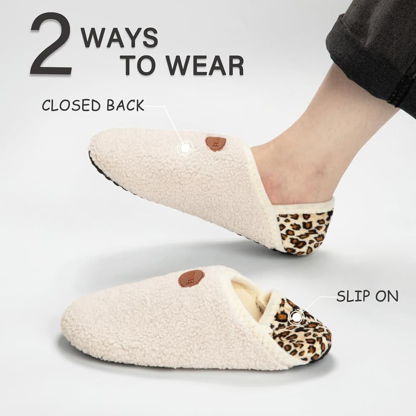 ATHMILE House Slippers for Women Men Indoor Barefoot Slippers Socks Furry Slip on House Shoes Cozy Comfy for Home Bedroom Travel Yoga
