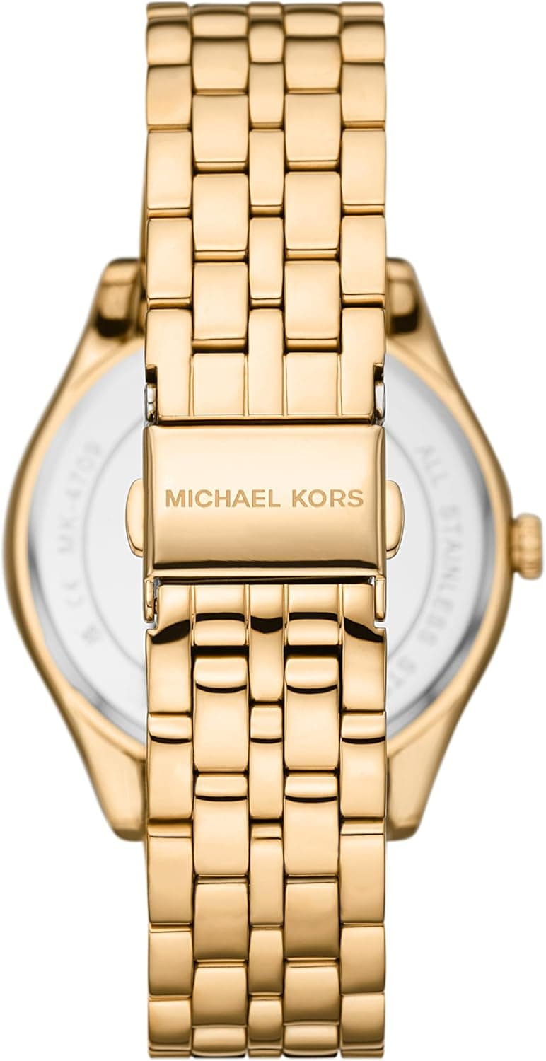 Michael Kors Harlowe Women's Watch, Stainless Steel and Pavé Crystal Watch for Women with Steel or Leather Band
