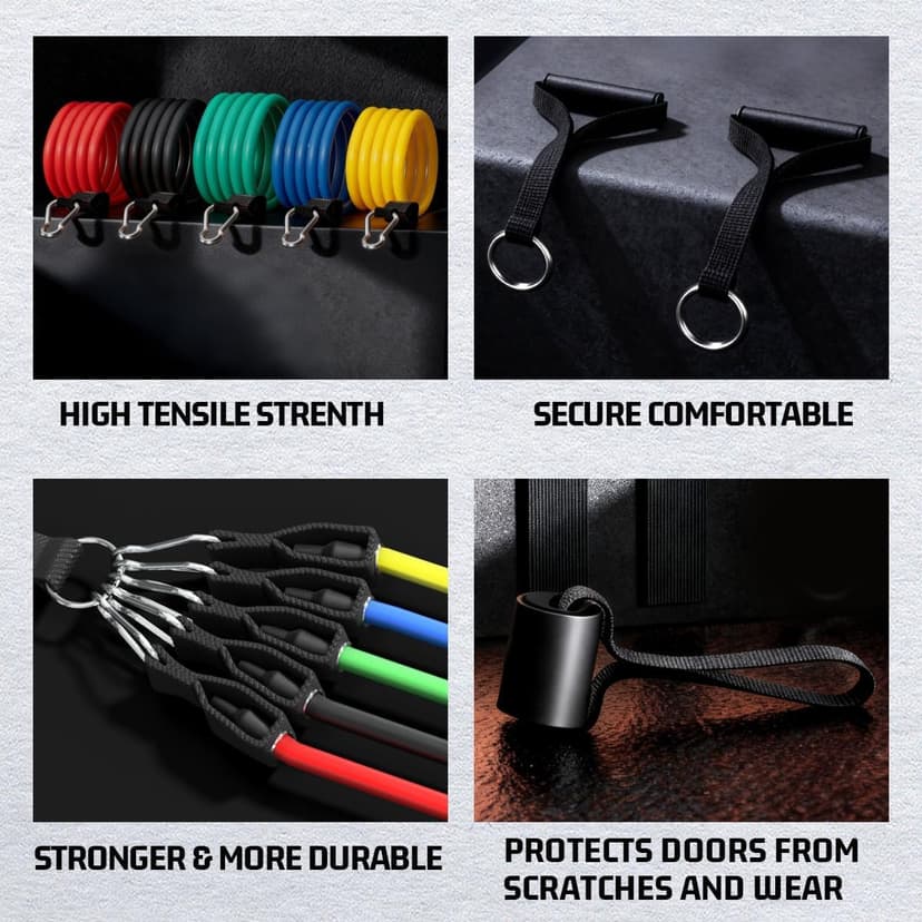 VEICK Resistance Bands, Exercise Bands, Workout Bands, Resistance Bands for Working Out with Handles for Men and Women, Exercising Bands for Fitness Weights Work Out at Home