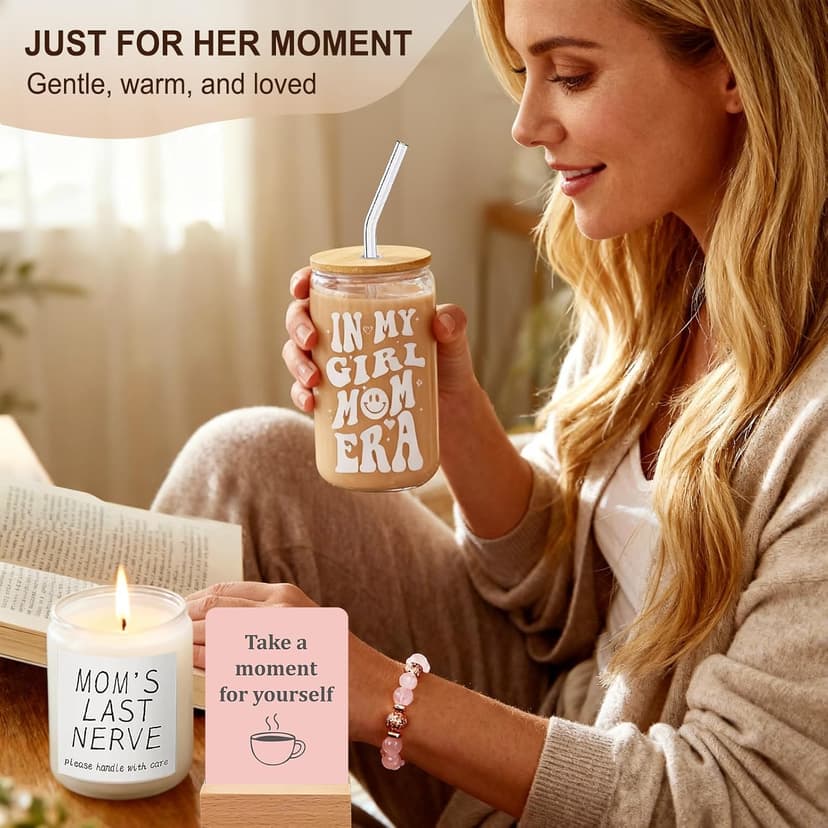 Gifts for Mom from Daughter – Girl Mom Gift Box for Women – Relaxing Self Care Present to Make Mama Feel Loved and Appreciated