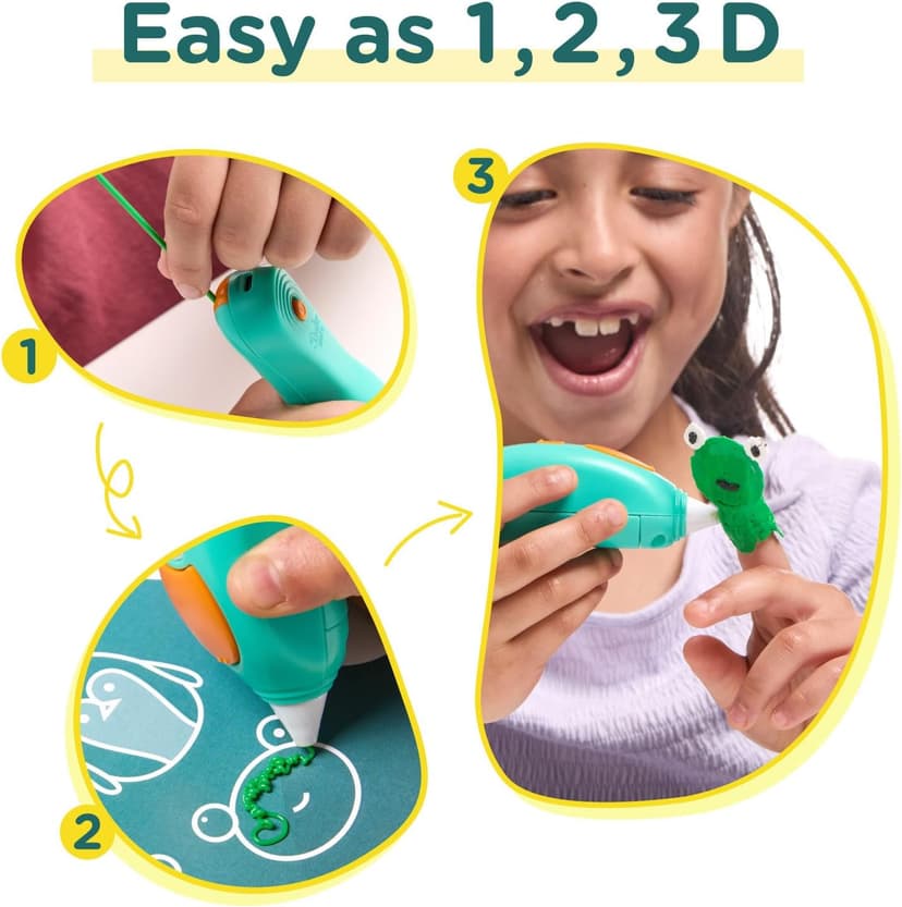 3Doodler Start+ Essentials (2024) 3D Pen Set for Kids, Easy to Use, Learn from Home Art Activity Set, Educational STEM Toy for Boys & Girls Ages 6+