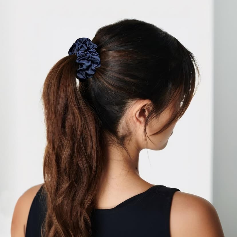 8 Pack Bridesmaid Gifts Satin Bridesmaid Scrunchies Soft Hair Ties Bachelorette Party Favors Hair Accessories for Women Bridesmaid Proposal Gift (Gradient Blue) B0DTKDN7FR