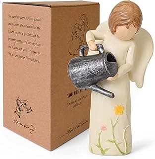 Garden Gifts for Mom, Sisters, Friends, New Home Gift Ideas, Unique Sculpted Hand-Painted Figurine Gardening Gifts for Women, Garden Gift for Gardeners Woman B0DCN2H3B2