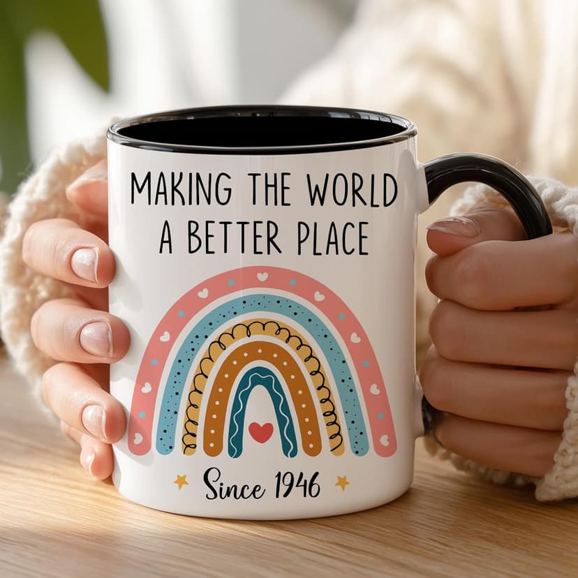 GLAKEUN 1946 Making Mug - Happy 80 Year Old 1946 Presents - 80th Present Ideas - 80th Birthday Mug, Unique Gifts for Her - Him, Men, Women, Wife, Sister, Best Friend - Funny Gag Coffee Cup