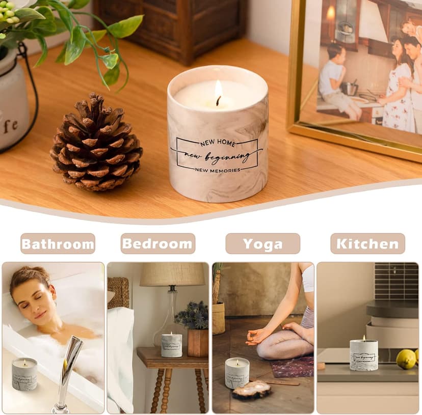 Freejac House Warming Gifts New Home Housewarming Gift for Women Men Friend New Home Gift Ideas New Homeowner Gifts House Warming Decoration Party Decor Porcelain Ceramics Scented Candle B0B66HD4PW