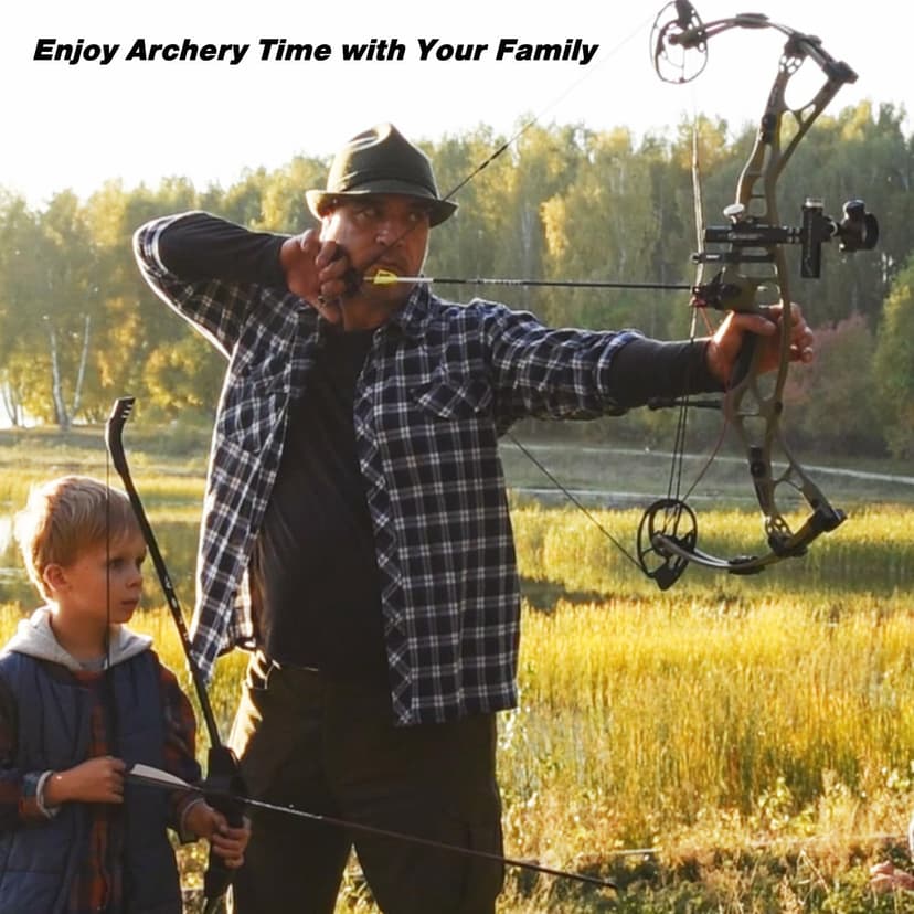 Sanlida Dragon 10 Flagship Top of The Line Hunting Compound Bow Kit for Adults, Standard Hunting Bow for Adults and Advanced Archers, IBO Speed 340 FPS, Limited Life-time Warranty, RH Only