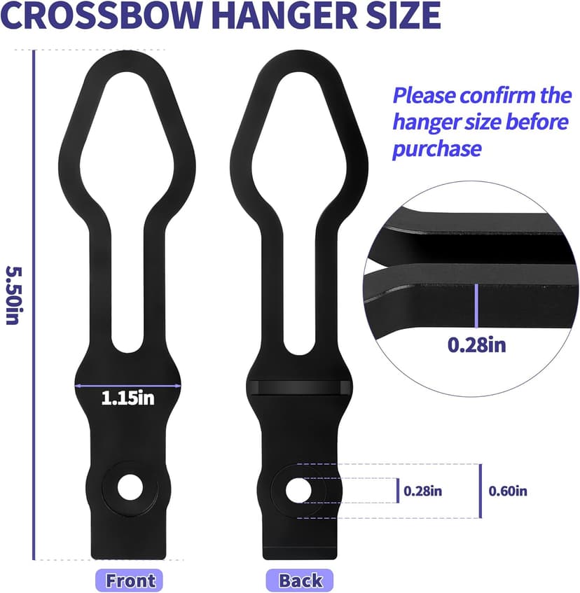 Saddle Quiver Holder Crossbow Hanger, Tree Hooker Compatible with All Ravin Crossbows Models(Except R18), Crossbow Holder for Tree Stand Fit for Ravin Accessories, Hunting Crossbow Accessories