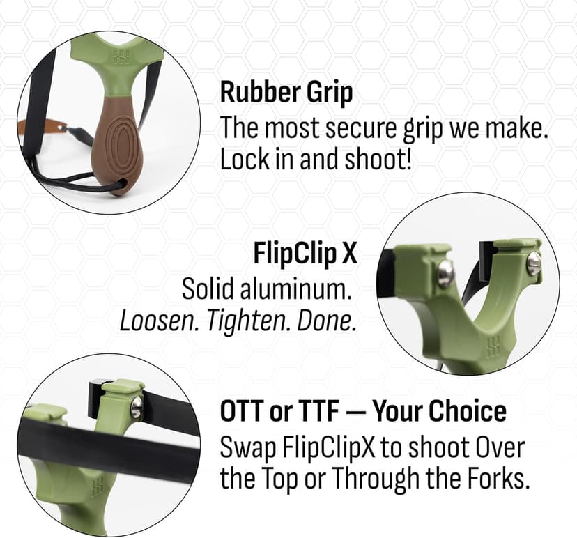 SimpleShot Scout XT Slingshot with Target, Clay Ammo and Bands for Professional Hunting and Powerful Target Shooting Sling Shot