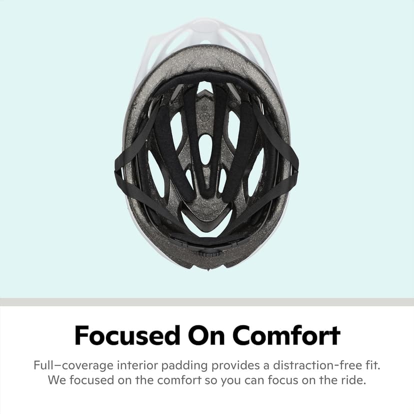 Schwinn Thrasher Helmet for Adults, Size 58-62 cm for Riders Ages 14+, Microshell, Adjustable Dial & Straps, Interior Padding, Air Vents, Lighted or Unlit, Visor, Adult Bike Helmet