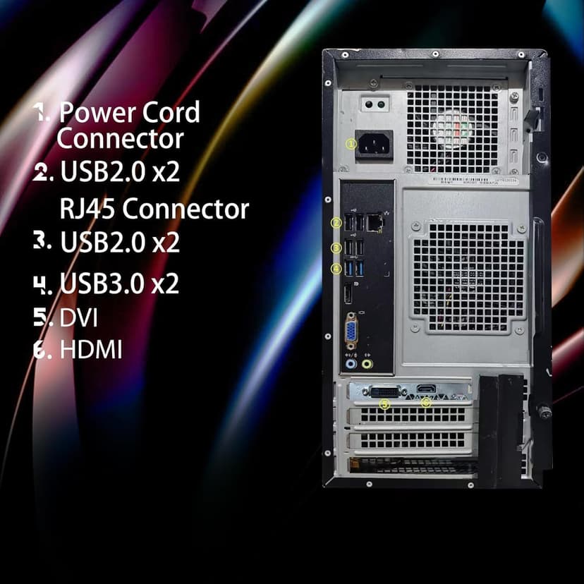 Dell Gaming OptiPlex Desktop RGB Computer PC, Intel Core i7, Radeon RX 550, 16GB RAM, 512GB SSD, RGB Keyboard & Mouse, WiFi 600M, BT 5.0, Windows 11 Pro (Renewed)