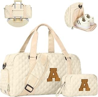Girl Gifts, Kids Overnight Bag, Birthday Gifts for Women Daughter Sister Friends 8 9 10 11 12 13 14 15 16 17 18 Year Old Girl Duffle Bag Teen Girl Gifts Trendy Stuff Initial Travel Weekender Dance Bag B0DT6QHCXW