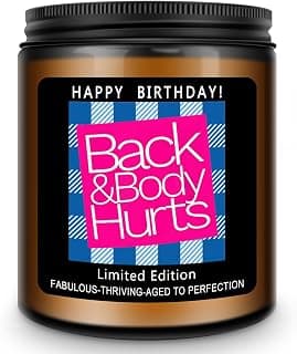 Homsolver Birthday Gifts for Women Men, Happy Birthday Decoration Candles Gift for Her Him, Funny Friendship Mom Dad Sister Friends Wife Husband Present Ideas - Lavender Scented Candle B0GR469HKF