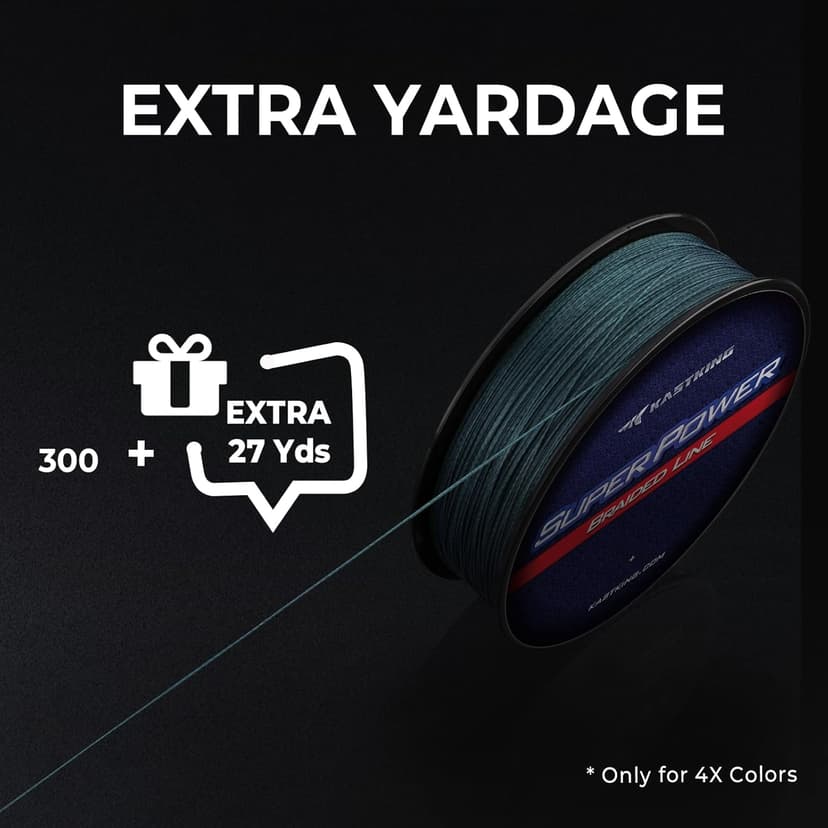 KastKing SuperPower Braided Fishing Line - Abrasion Resistant Braided Lines – Incredible Superline – Zero Stretch – Smaller Diameter – A Must-Have!