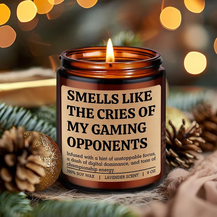 Gamer Gifts for Video Game Lover, Cool Christmas, Birthday Gifts for Gamer Boyfriend, Son, Husband, Dad, Girl, Gaming Stuff LEADO Video Game Candle - Gifts for Gamers Men, Gaming Gifts for Women, Boy B0FY1HKB8B