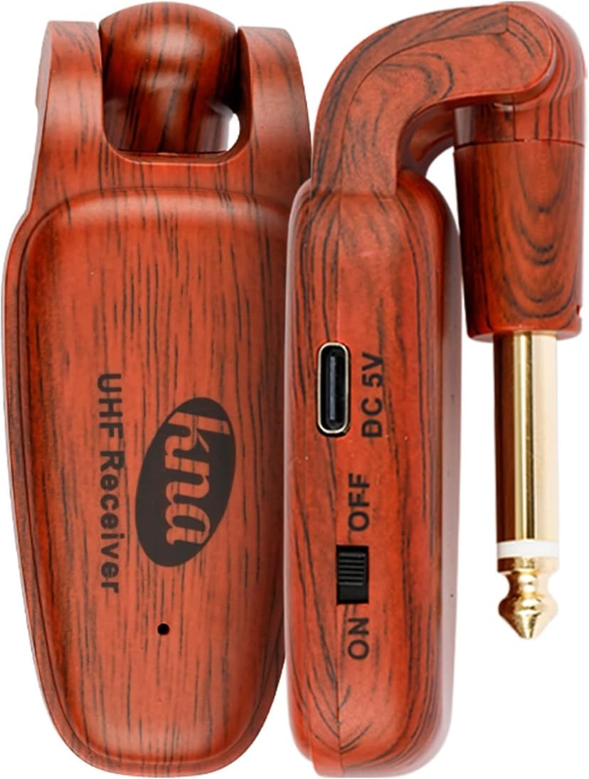 KNA U-Wi Universal Wireless System, Guitar, Bass, Violin, Acoustic and Electric Instruments, UHF Wireless Audio for Piezo Pickups, 50m Range, Ultra-Low Latency, Interference-Free Connection