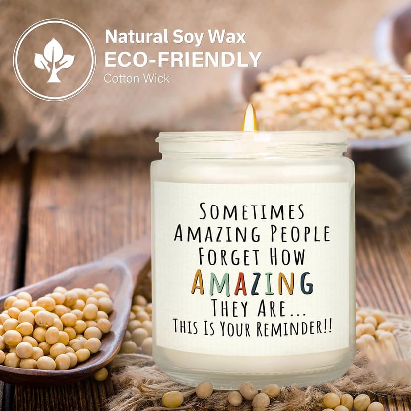 Christmas/Thank You/Inspirational Gift for Woman Her Friend Teacher Mom Girlfriend Sister Bestie, Stocking Stuffers, Lavender Craftique Gifts for Women, Birthday Gifts for Women- You're Amazing Candle B0DYMW78WD