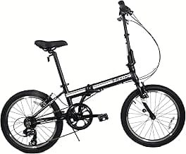 ZiZZO Campo 20 inch Folding Bike with 7-Speed, Adjustable Stem, Light Weight Frame