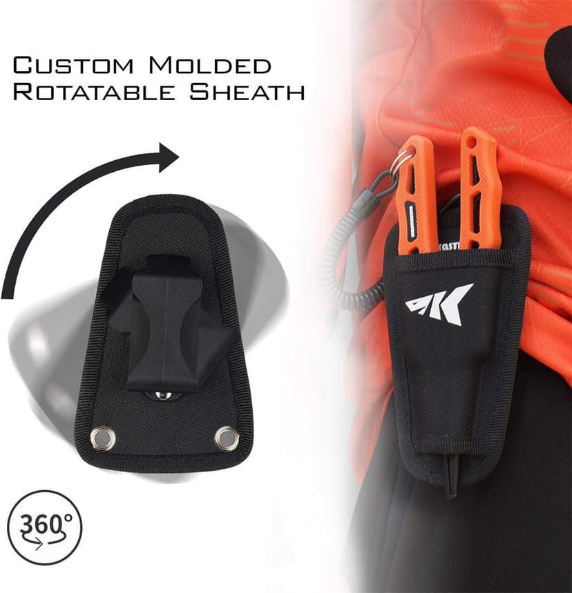 KastKing Cutthroat 7 inch Fishing Split Ring Pliers, 420 Stainless Steel Fishing Tools, Saltwater Resistant Fishing Gear, Tungsten Carbide Cutters