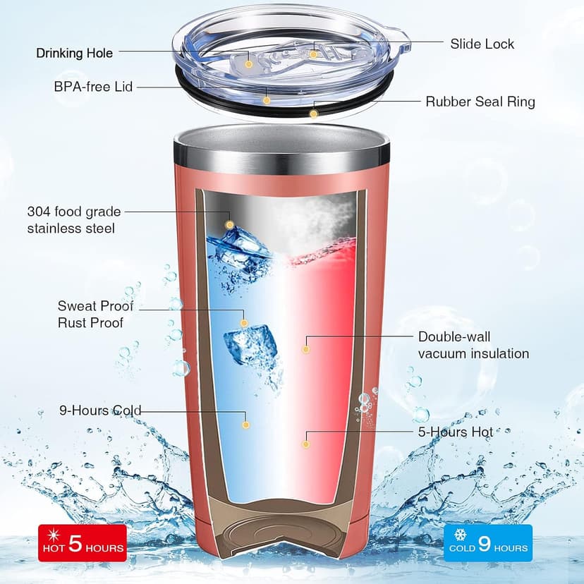 Yinder Valentines Gifts for Teachers Tumbler Set 4pcs Stainless Steel Tumblers with Keychains 12oz Insulated Mugs for Teachers Appreciation Presents Thank You Gifts Bulk Teacher Supplies(Apple)