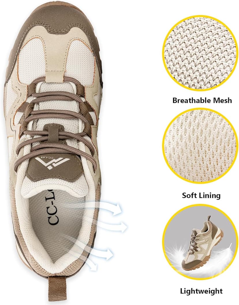 CC-Los Women's Lightweight Waterproof Hiking Shoes for Walking, Outdoor & Climbing Size 5.5-11