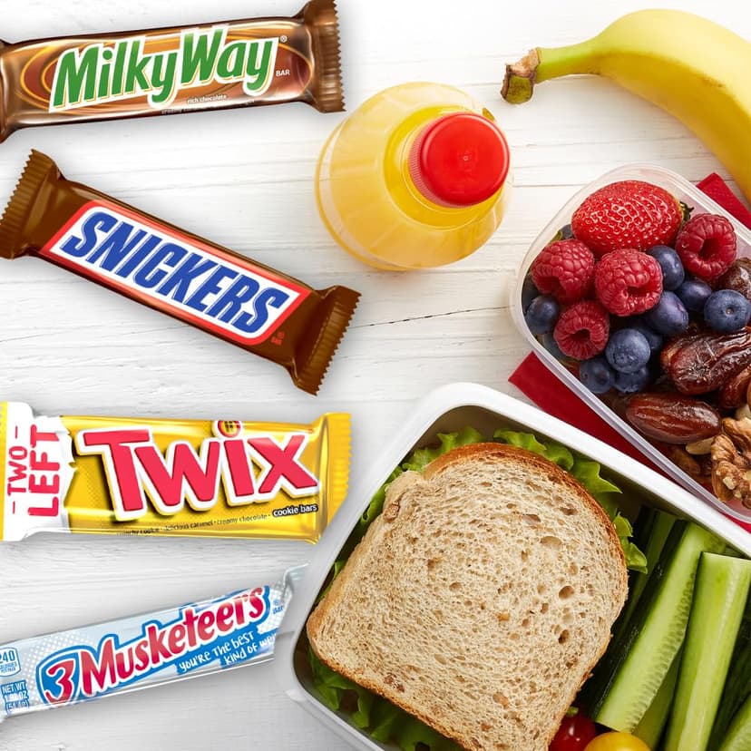 SNICKERS, TWIX, 3 MUSKETEERS, MILKY WAY Full Size Back to School Chocolate Bar Variety Pack, 18 ct Bulk Candy Box B00B42NQC2