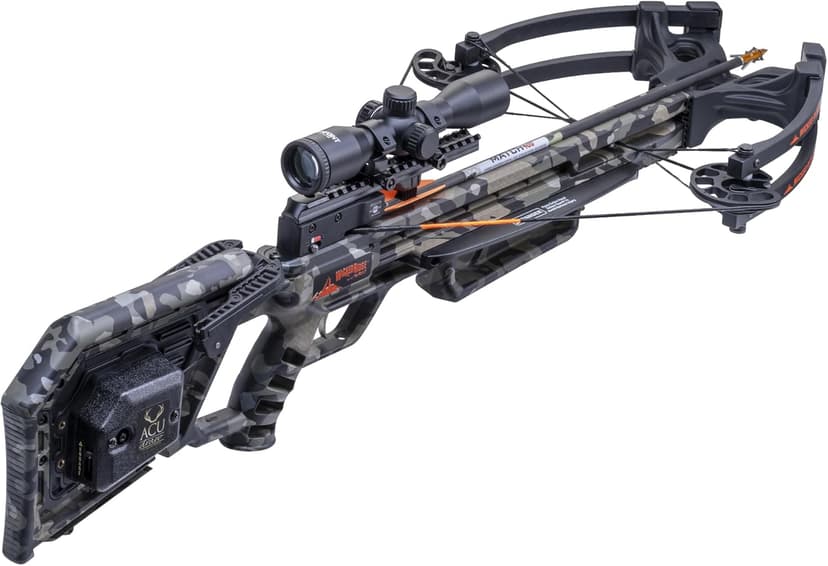 Wicked Ridge by TenPoint Commander 400, Peak XT - 400 FPS - Includes Pro-View 400 Lighted Scope, ACUdraw Crank Cocking Device & Three Match 400 Carbon Arrows