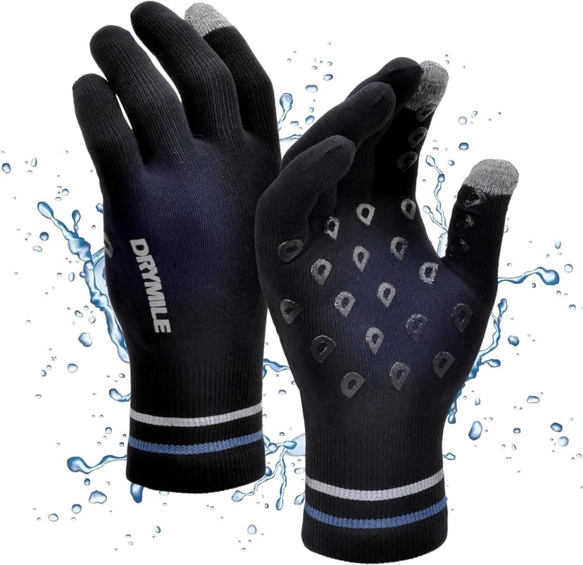 DRYMILE HYLA Waterproof Dexterity Gloves – All-Weather Wool Blend Gloves for Men & Women – Touchscreen & Non-Slip Grip – Hiking, Cycling, Fishing, Hunting & Work.
