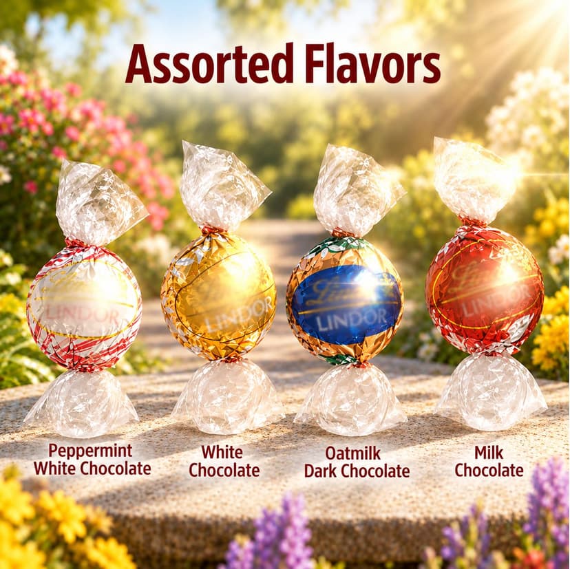 Assorted Chocolate Truffles, 60 Count, 5-8 Flavors (Flavors May Vary) – Milk & Dark Chocolate Candy, Gourmet Fine Chocolate, Gift Box, Basket Filler, Gift Arrangement Essential B0GXC8CBFM