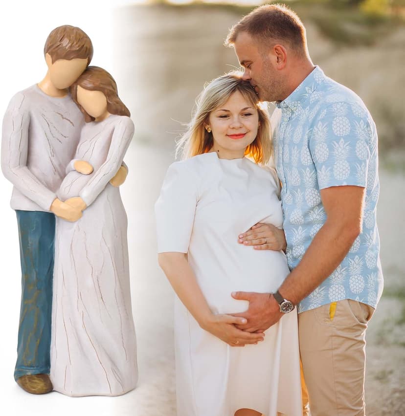 Sculpted Hand-Painted Pregnant figurine Pregnancy Gifts for Expecting Mom, Gender Reveal Gifts, Mom to Be Gift B0FMXRR8Z8