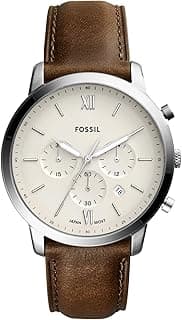 Fossil Men's Neutra Quartz Stainless Steel and Leather Chronograph Watch