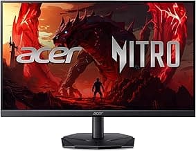 Acer Nitro 24.5” Gaming Monitor | Full HD 1920 x 1080 | IPS | ZeroFrame | AMD FreeSync Premium | 200Hz Refresh Rate | Up to 0.5ms | sRGB 99% | 1 x Display Port 1.2 and 2 x HDMI 2.0 | KG251Q X3biip