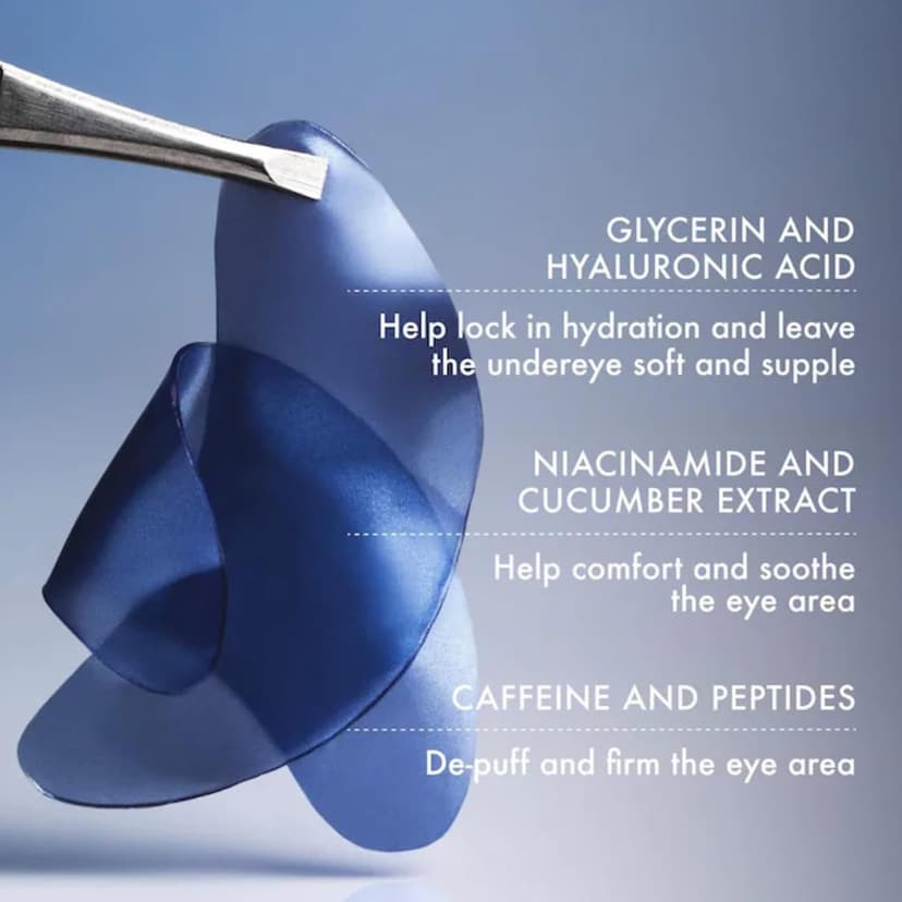 Summer Fridays Jet Lag Hydrating Eye Patches - De-puffing Hydrogel Under Eye Masks with Hyaluronic Acid, Caffeine + Peptides - Soothing + Refreshing At-Home + Travel Skin Care (6 Pairs) B0F19YY96Z