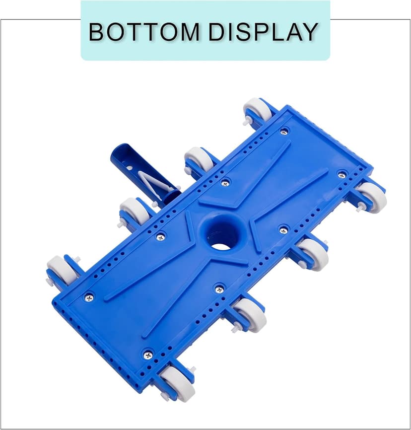 Uoark Pool Vacuum Head with Wheels, 14" Heavy Duty Head, Pool Vacuum Head Suitable for Above Ground and inground Pools(Pole not Included)