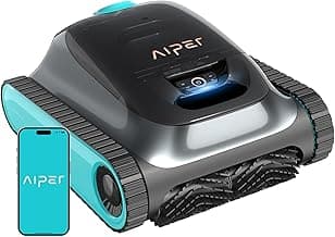 (2025 Upgrade) Aiper Scuba S1 Robotic Pool Cleaner, Wall & Waterline Cleaning, Double Filtration, Extended 180-Min Battery Life, Smart Navigation, App Support, OTA Upgrade