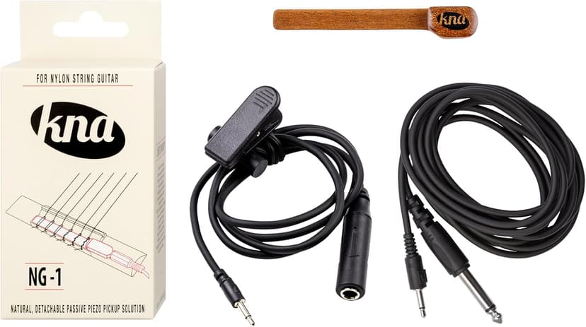 KNA NG-1 Piezo Pickup for Nylon String Guitar, Classical, Flamenco, Natural Acoustic Tone, Lightweight, Detachable, Easy Installation, Passive No Battery Required, Handcrafted in Europe