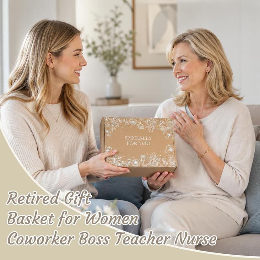 Funny Retired Gift Basket for Coworker Boss Teacher Nurse Mom Grandma Friend, Farewell Leaving Gift LUICONMO Retirement Gifts for Woman 2026, Happy Retirement Gifts for Women B0H4LGJG54