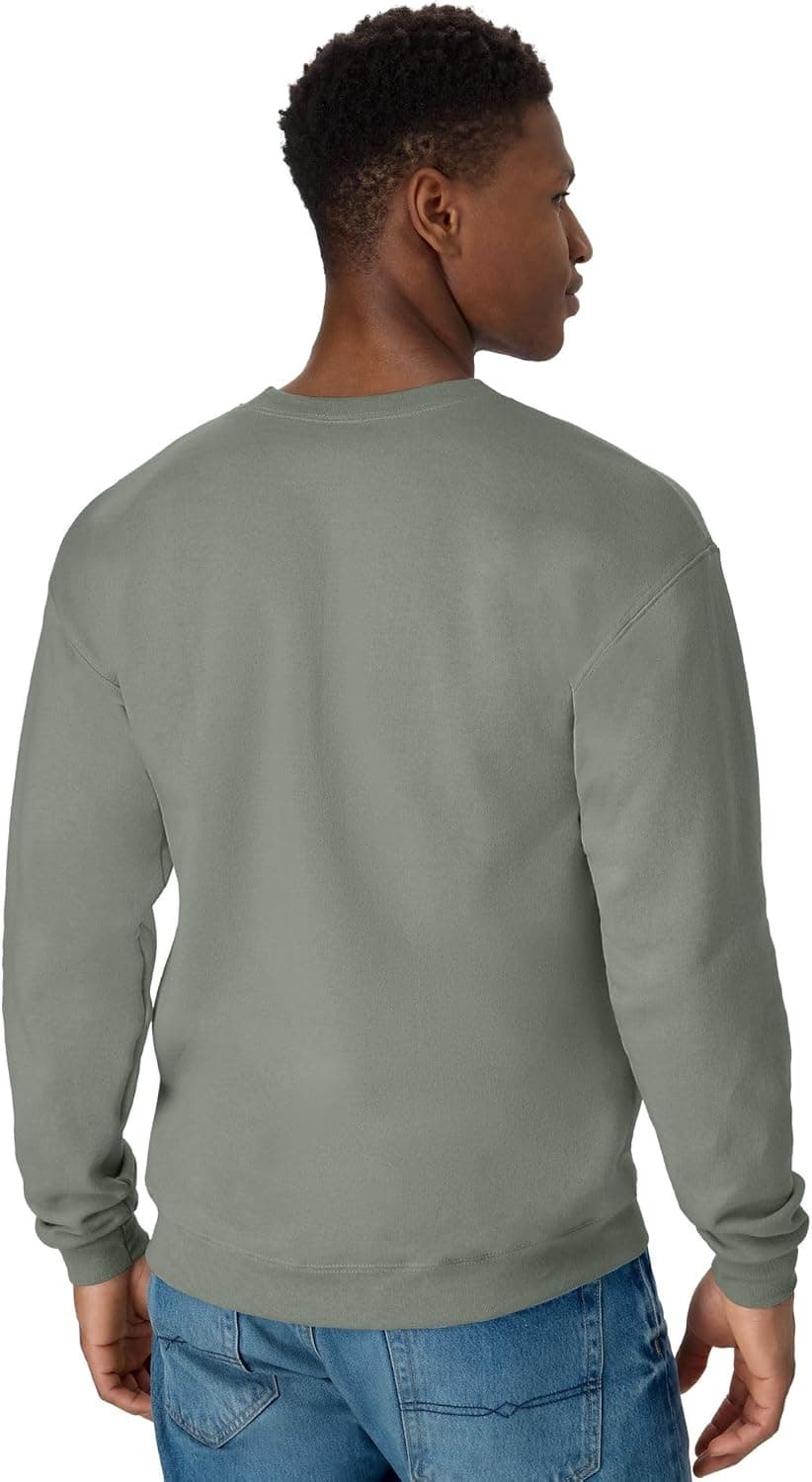 Hanes Men's Ecosmart Fleece Sweatshirt, Pullover Crewneck Sweatshirt, Big & Tall, 1 or 2 Pack
