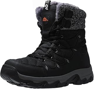 TRAILBLITZ Men's Winter Snow Boots Water Resistant Non Slip Warm Outdoor Lightweight Comfortable Durable 7.1 IN Height Hiking Shoes